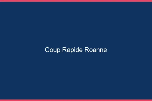 Coup rapide Roanne