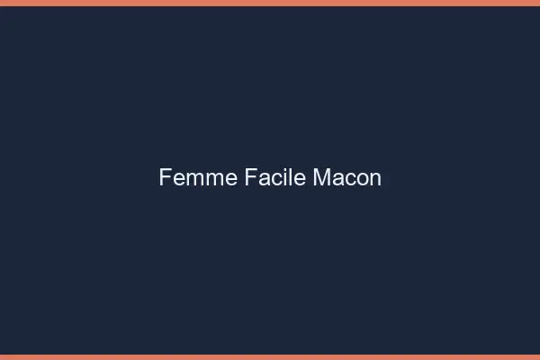 Femme facile Mâcon