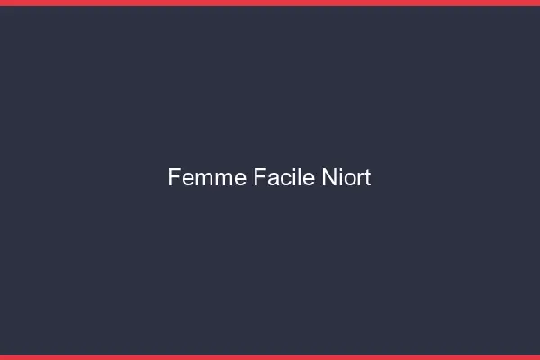 Femme facile Niort