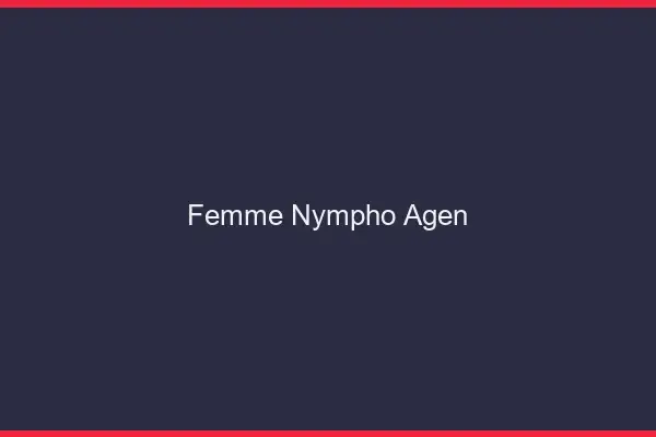 Femme nympho Agen