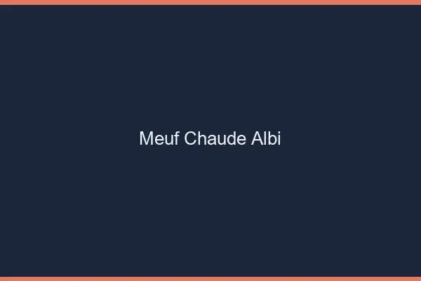Meuf chaude Albi