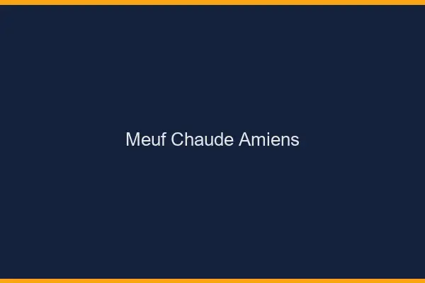 Meuf chaude Amiens