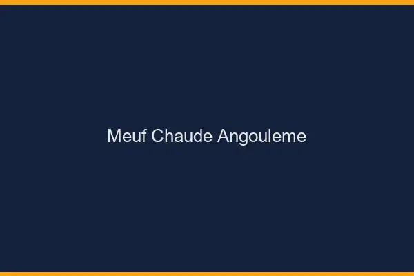 Meuf chaude Angoulême