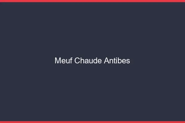 Meuf chaude Antibes