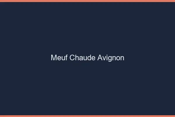 Meuf chaude Avignon