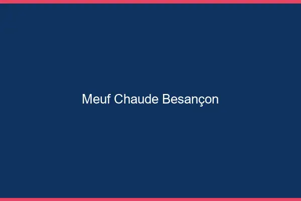Meuf chaude Besançon