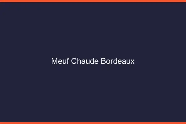 Meuf chaude Bordeaux