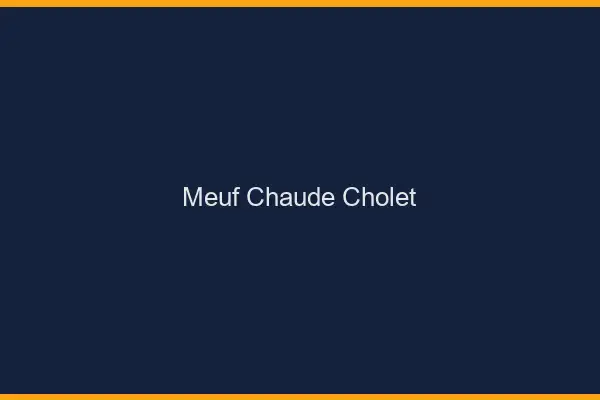 Meuf chaude Cholet