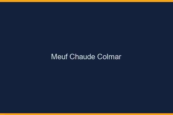 Meuf chaude Colmar