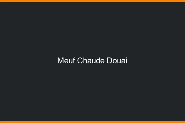Meuf chaude Douai