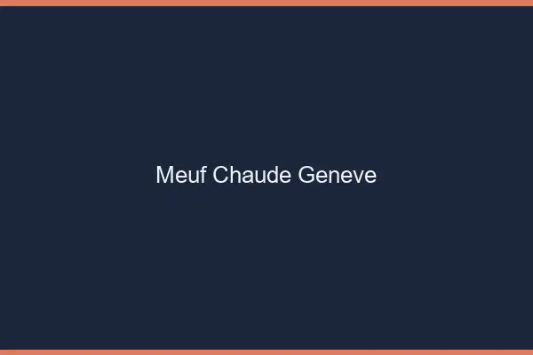 Meuf chaude Genève