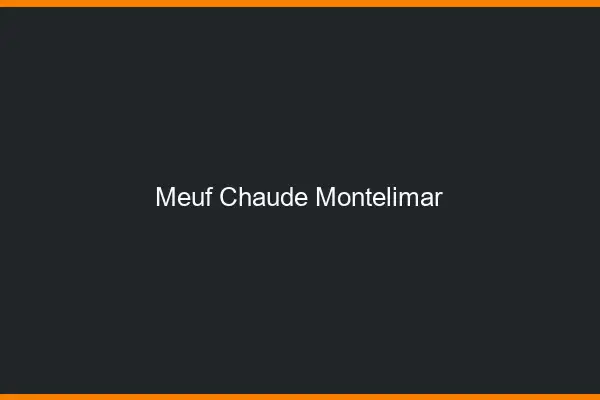 Meuf chaude Montélimar