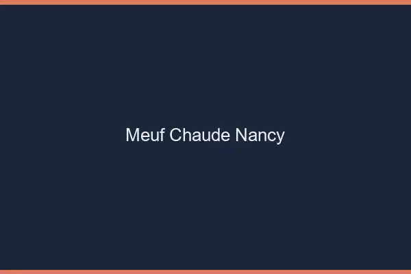 Meuf chaude Nancy