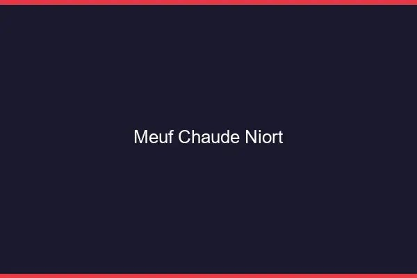 Meuf chaude Niort