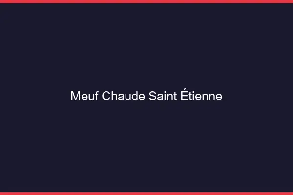 Meuf chaude Saint-Étienne