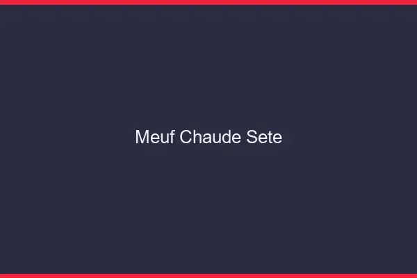 Meuf chaude Sète