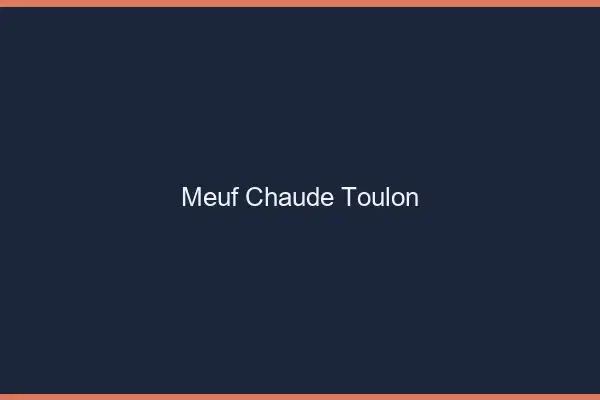 Meuf chaude Toulon