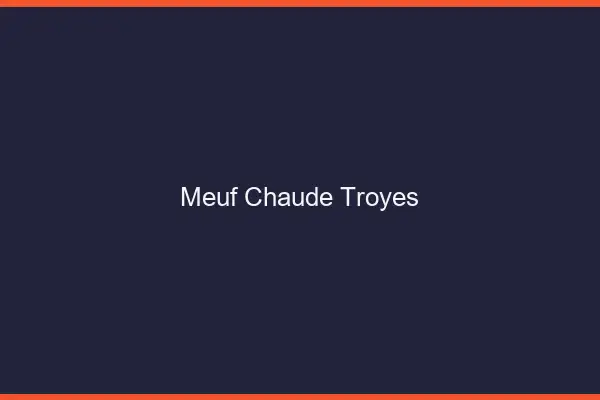 Meuf chaude Troyes