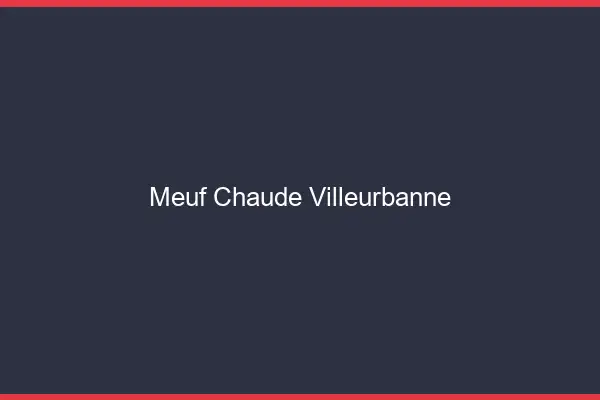 Meuf chaude Villeurbanne