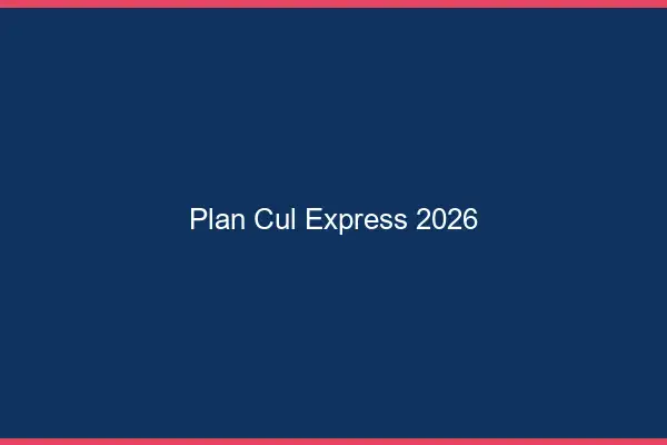 Plan cul express 2026