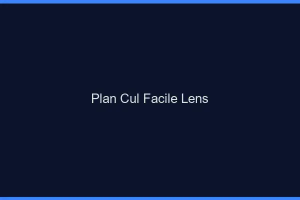 Plan cul facile Lens